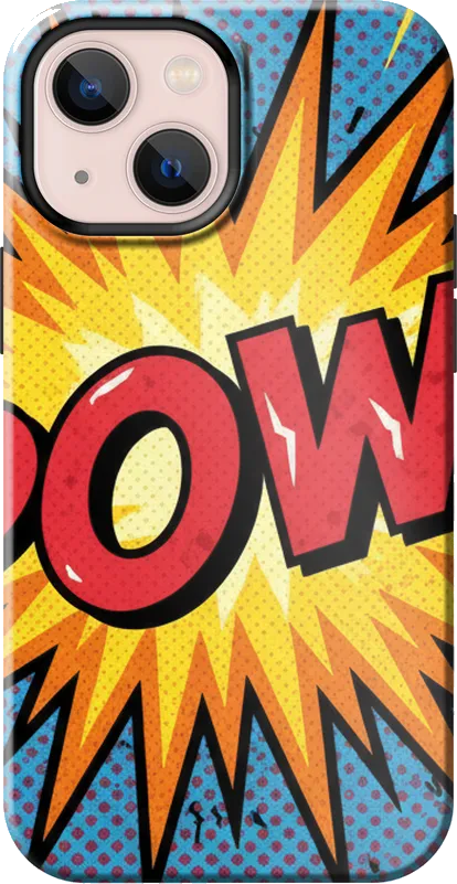 Comic POW case on the iPhone 13 mini
