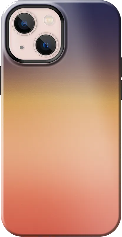 Gradient Sunset case on the iPhone 13 mini