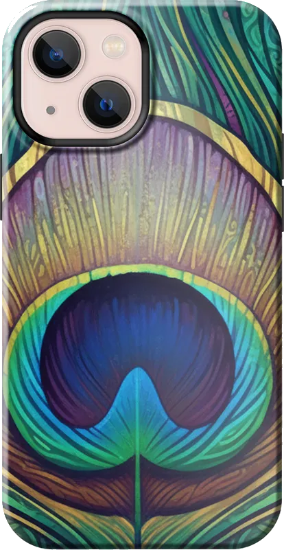 Peacock Feather case on the iPhone 13 mini