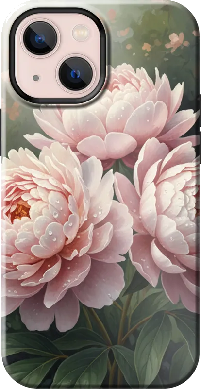 Peony Blush case on the iPhone 13 mini