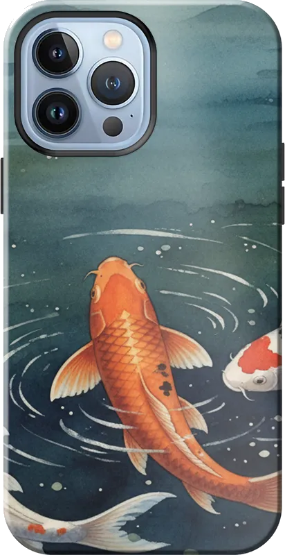 Koi Pond case on the iPhone 13 Pro Max