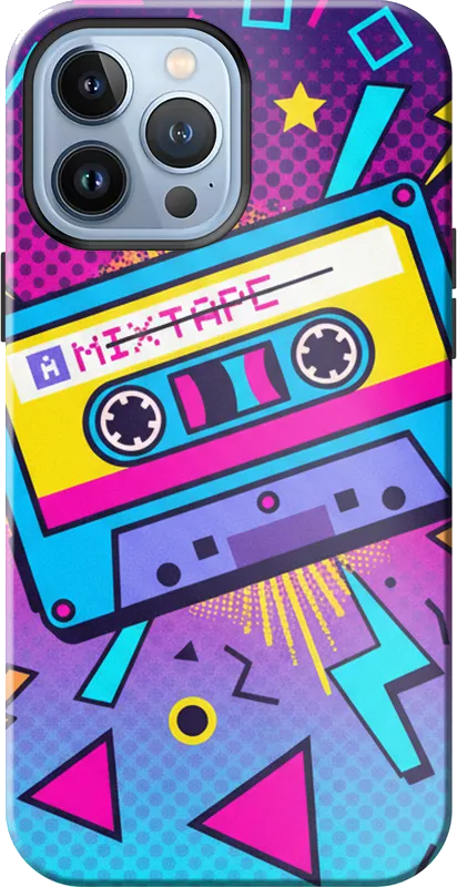 Retro Cassette case on the iPhone 13 Pro Max