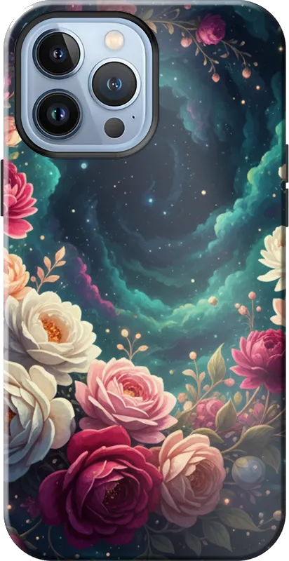 Space Flowers case on the iPhone 13 Pro Max