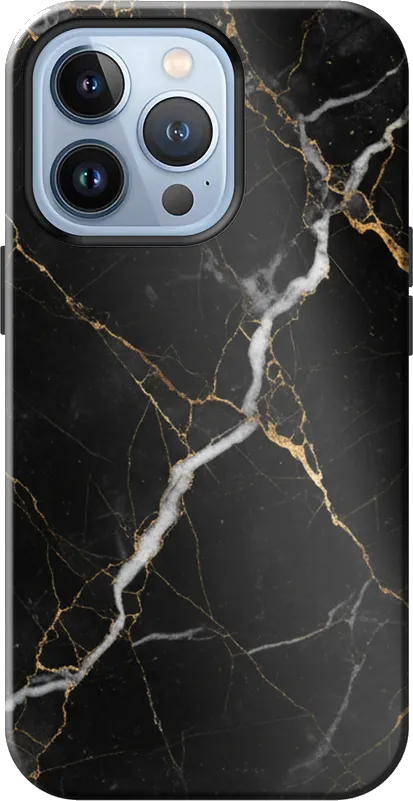 Black Marble case on the iPhone 13 Pro