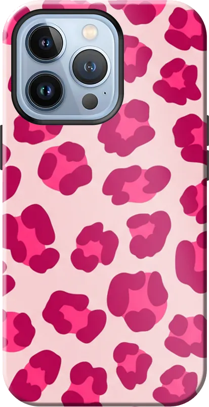 Pink Leopard case on the iPhone 13 Pro