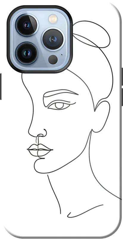 Single Line Face case on the iPhone 13 Pro