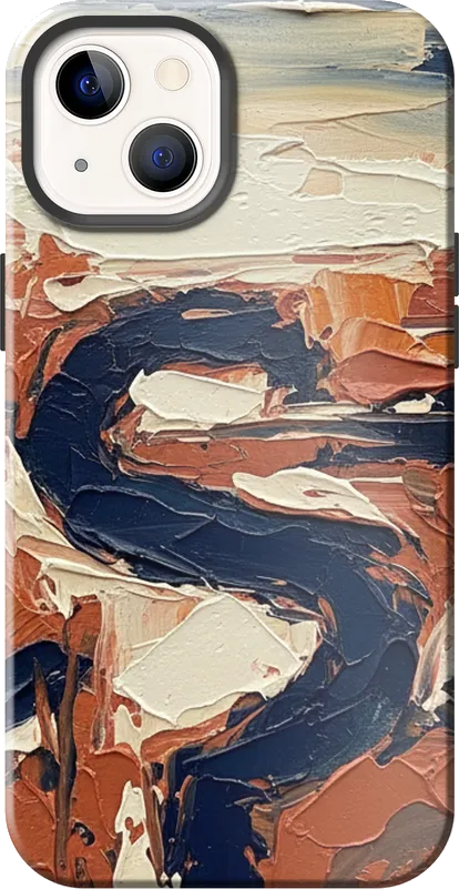 Brush Strokes case on the iPhone 13