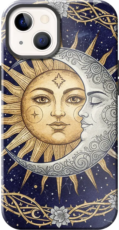 Celestial Sun & Moon case on the iPhone 13