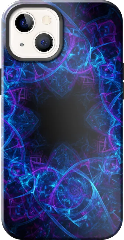Digital Fractal case on the iPhone 13