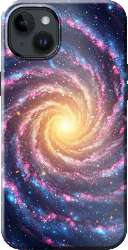 Galaxy Spiral case on the iPhone 14 Plus