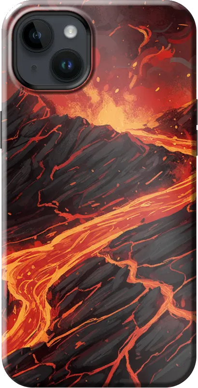 Lava Flow case on the iPhone 14 Plus