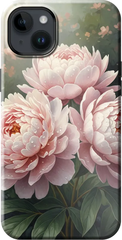 Peony Blush case on the iPhone 14 Plus