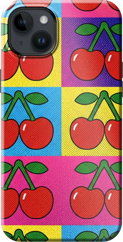 Pop Cherries case on the iPhone 14 Plus