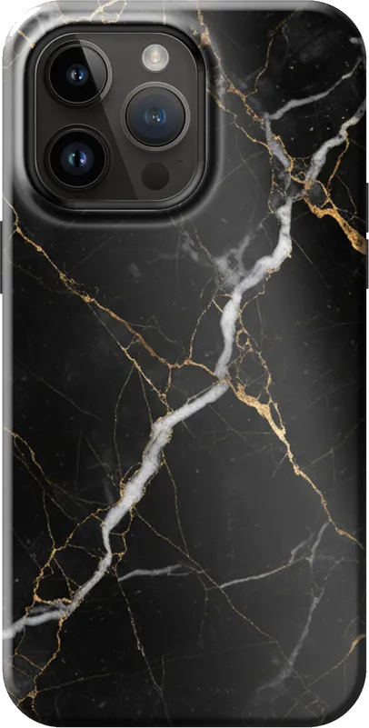 Black Marble case on the iPhone 14 Pro Max