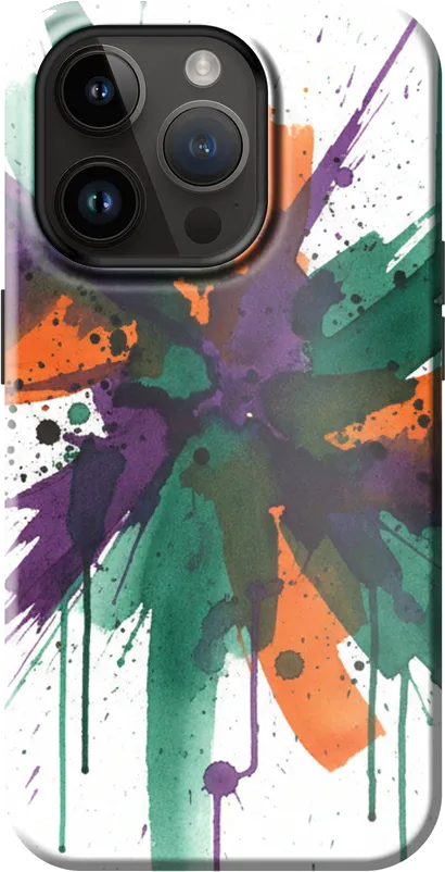 Abstract Splash case on the iPhone 14 Pro