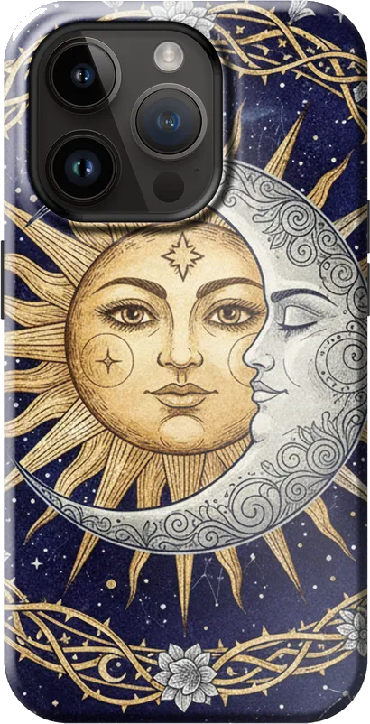 Celestial Sun & Moon case on the iPhone 14 Pro