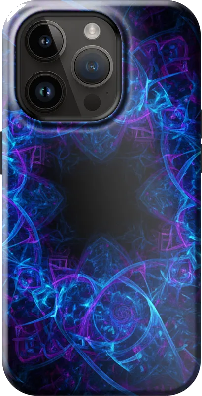 Digital Fractal case on the iPhone 14 Pro