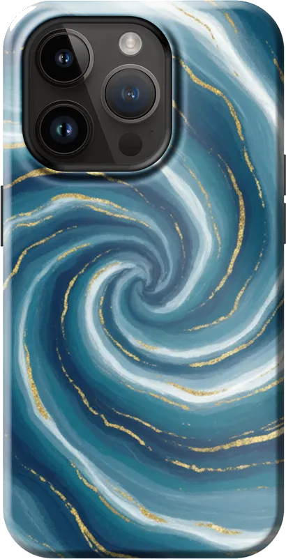 Ocean Marble case on the iPhone 14 Pro