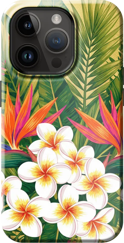 Tropical Paradise case on the iPhone 14 Pro
