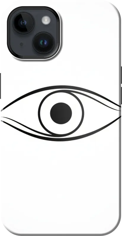 Abstract Eye case on the iPhone 14