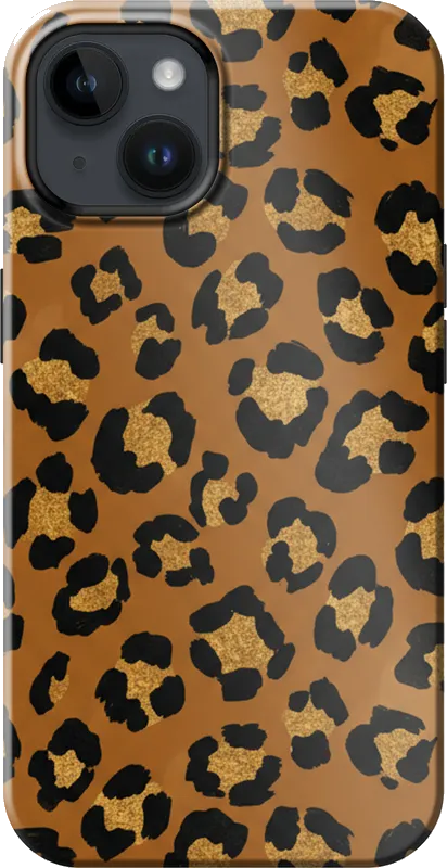Leopard Luxe case on the iPhone 14