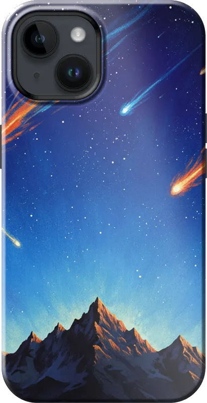 Meteor Shower case on the iPhone 14