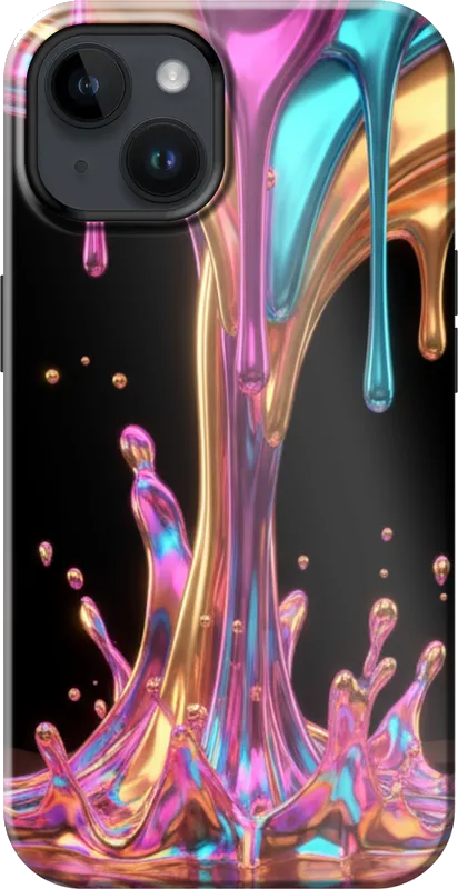 Neon Drip case on the iPhone 14