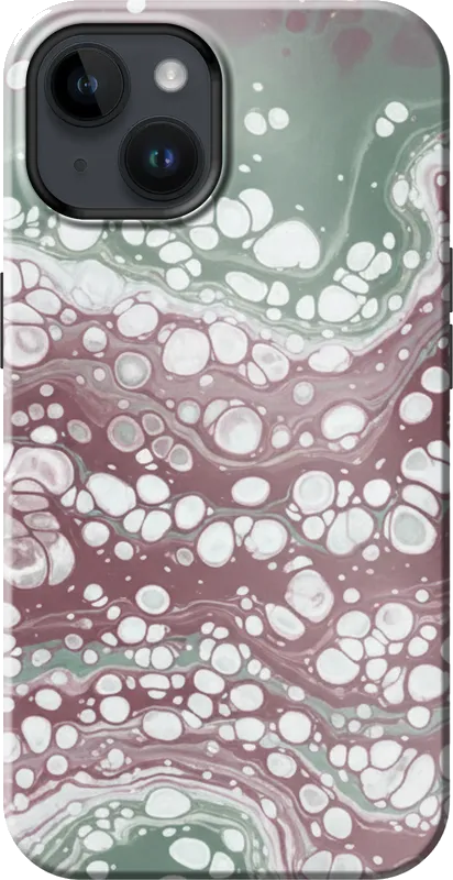 Paint Pour case on the iPhone 14