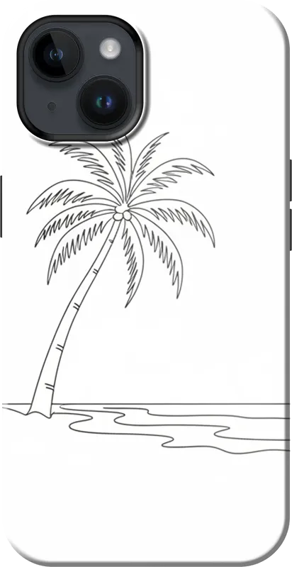Palm Line case on the iPhone 14