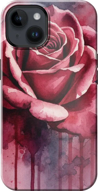Rose Watercolour case on the iPhone 14