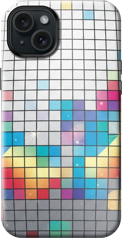 Disco Ball case on the iPhone 15 Plus
