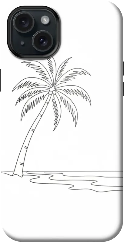 Palm Line case on the iPhone 15 Plus