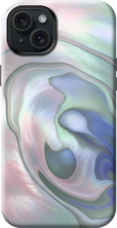 Pearl Shimmer case on the iPhone 15 Plus