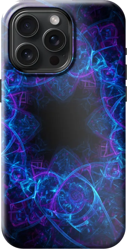 Digital Fractal case on the iPhone 15 Pro Max