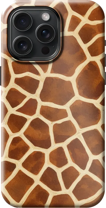 Giraffe Patch case on the iPhone 15 Pro Max