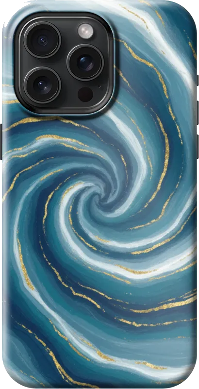 Ocean Marble case on the iPhone 15 Pro Max