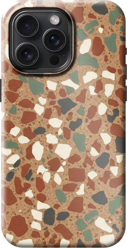 Terrazzo case on the iPhone 15 Pro Max