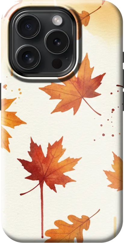 Autumn Leaves case on the iPhone 15 Pro