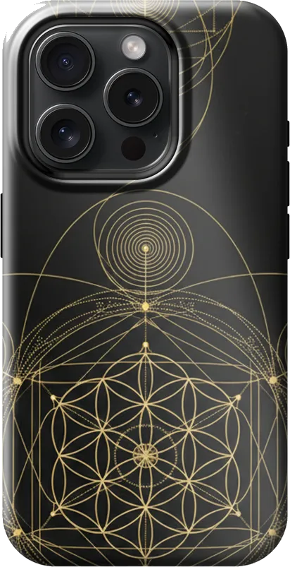 Sacred Geometry case on the iPhone 15 Pro