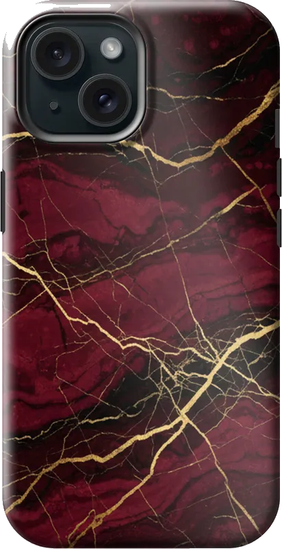 Blood Marble case on the iPhone 15