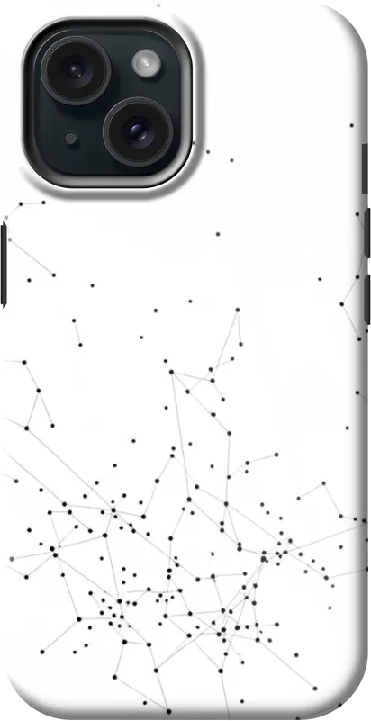 Dot Constellation case on the iPhone 15