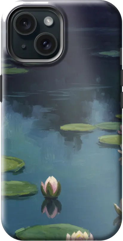 Lily Pond case on the iPhone 15