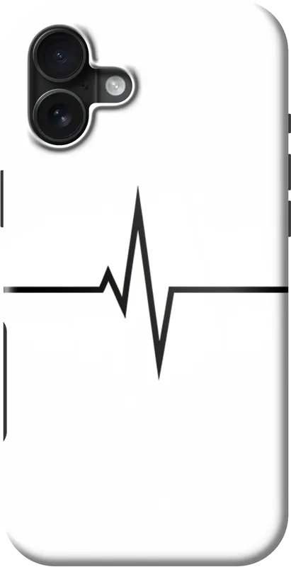 Heartbeat Line case on the iPhone 16 Plus