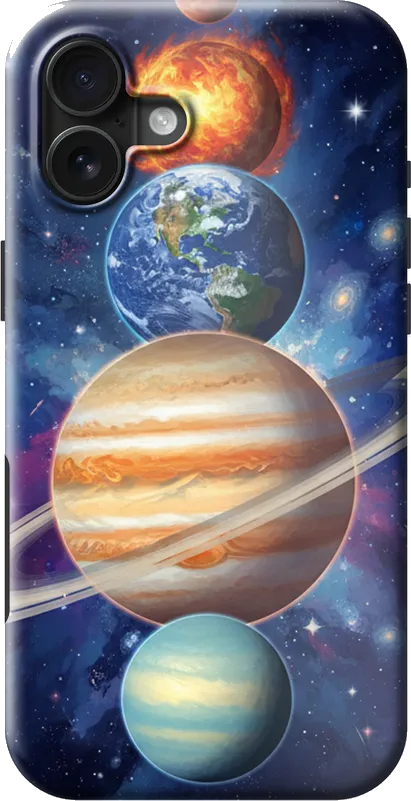 Planet Parade case on the iPhone 16 Plus