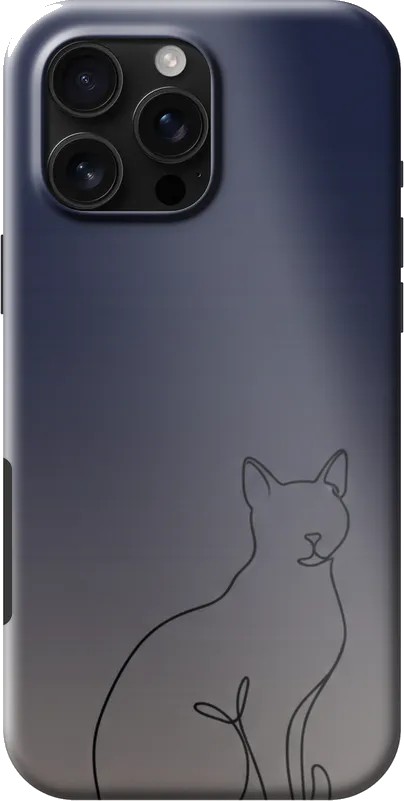 Cat Silhouette case on the iPhone 16 Pro Max