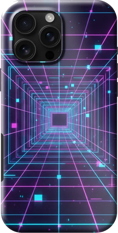 Laser Grid case on the iPhone 16 Pro Max