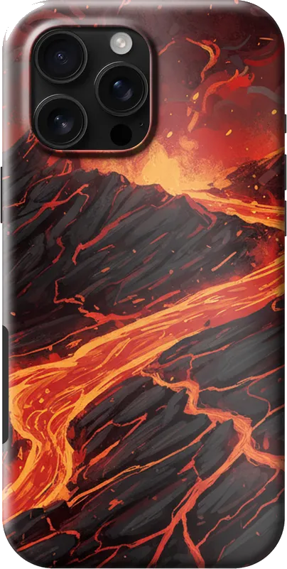 Lava Flow case on the iPhone 16 Pro Max