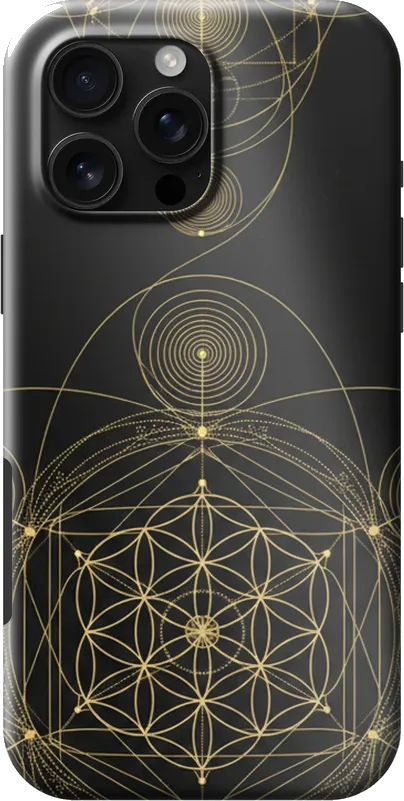 Sacred Geometry case on the iPhone 16 Pro Max