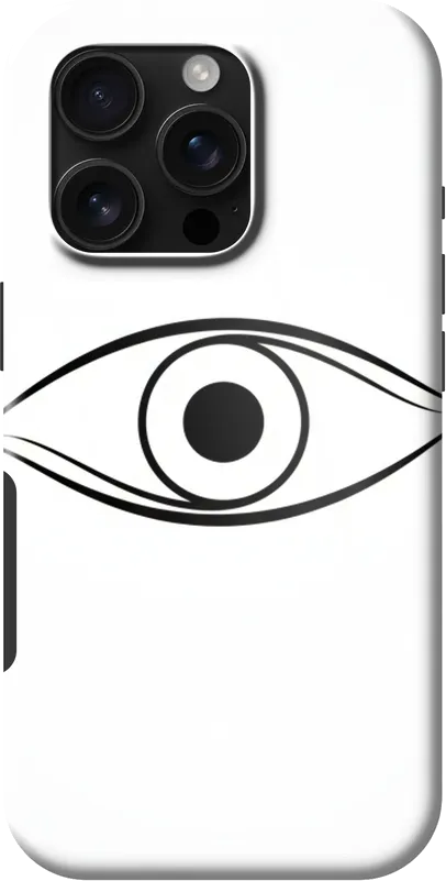 Abstract Eye case on the iPhone 16 Pro