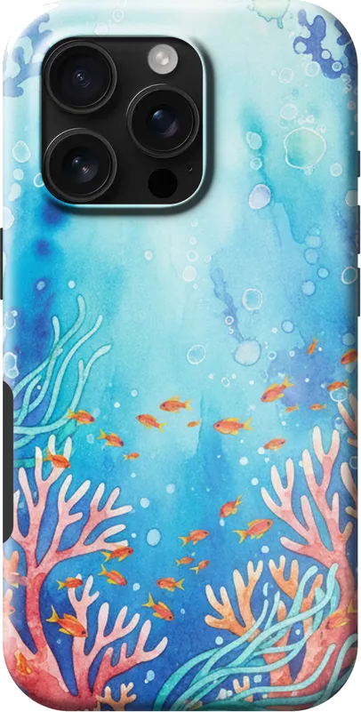 Coral Reef case on the iPhone 16 Pro